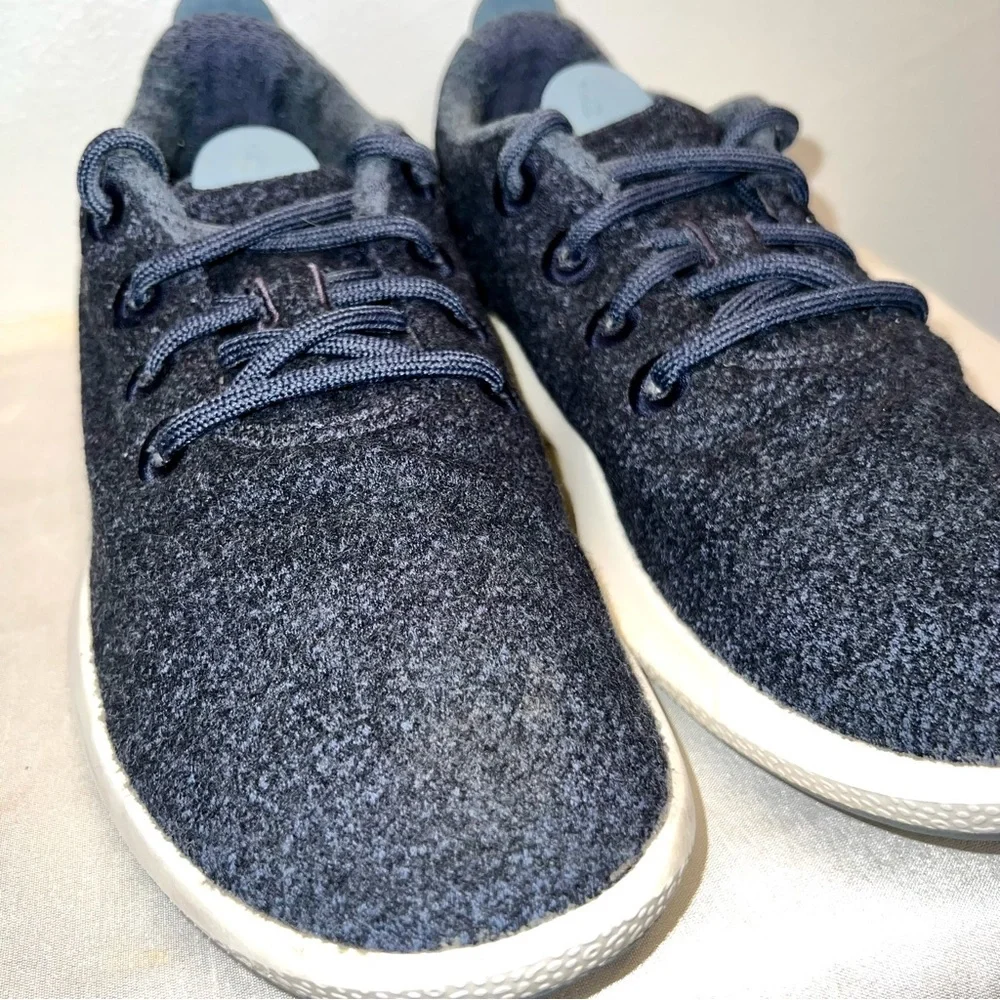 Allbirds Mizzle Navy Blue Mens Sz 9 Running Shoes Athletic Walking Wool Sneakers